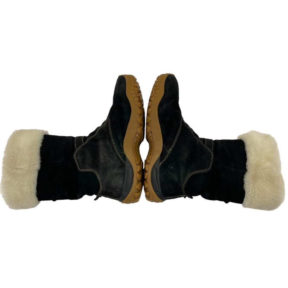 Salomon Lhasa Suede & Fur Boots 9 Black - Picture 8 of 16